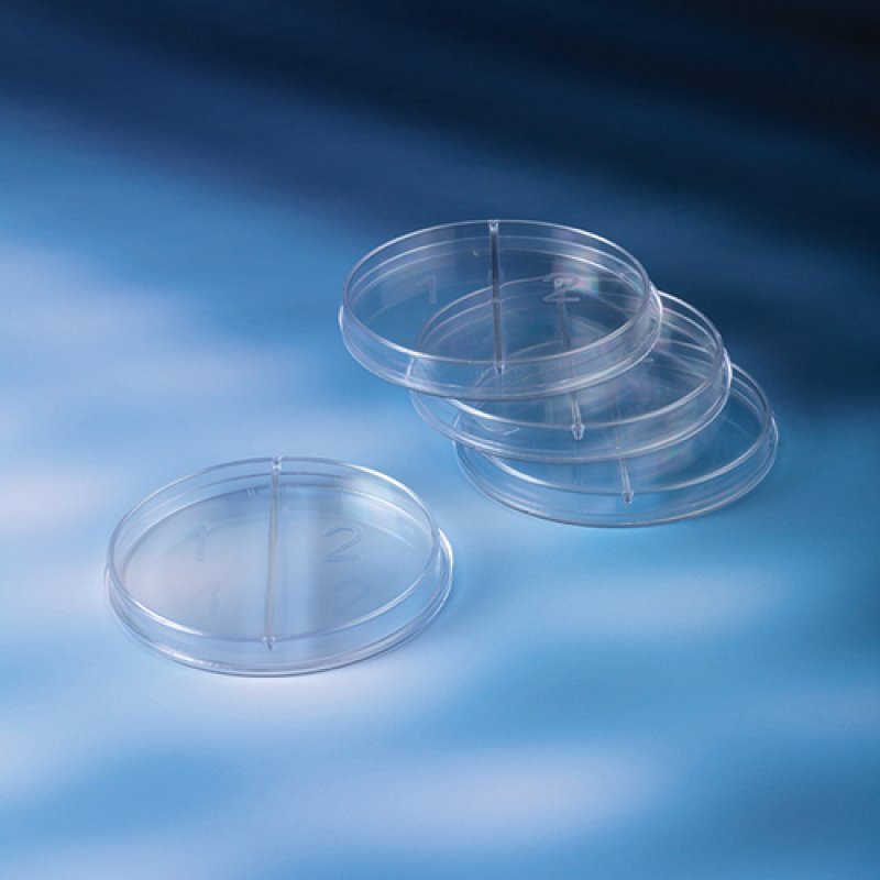 Petri Dishes 90mm Two Compartments