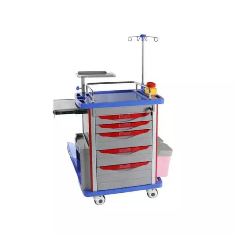 Hospital Cart ABS Medical Emergency Nursing Trolley