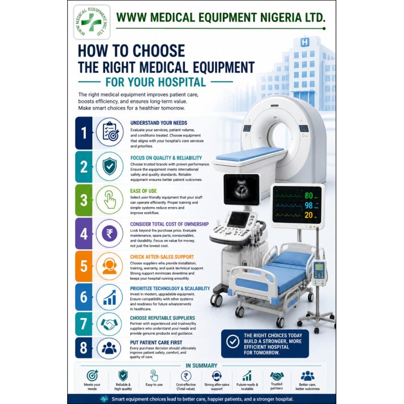 HOW TO CHOOSE THE RIGHT MEDICAL EQUIPMENT FOR YOUR HOSPITAL / CLINIC